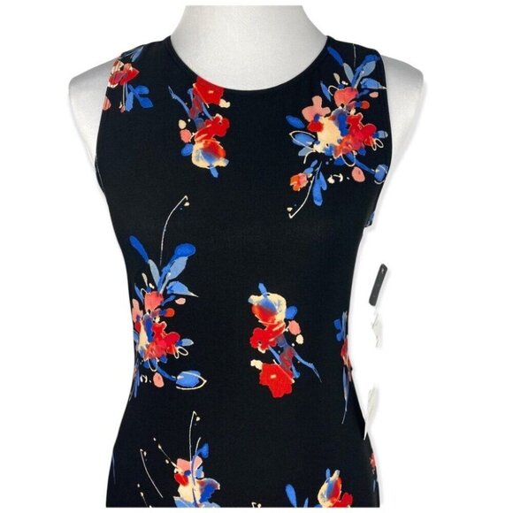 Tiana B. Women's NWT Floral‎ Sleeveless Business Sheath Pencil Dress Small/C34 - Picture 3 of 7